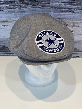 Bailey of Hollywood Breed Collection Dallas Cowboys Newsboy Cap Medium NFL